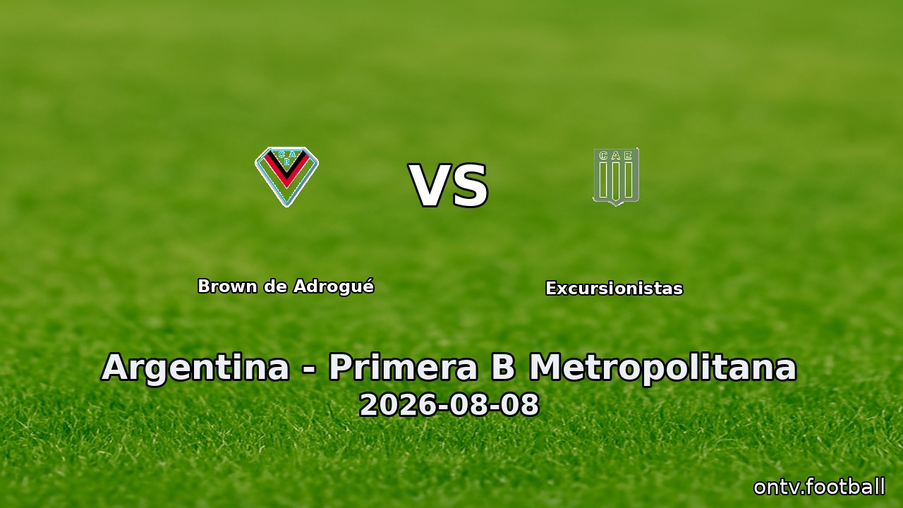 Brown de Adrogué vs Excursionistas