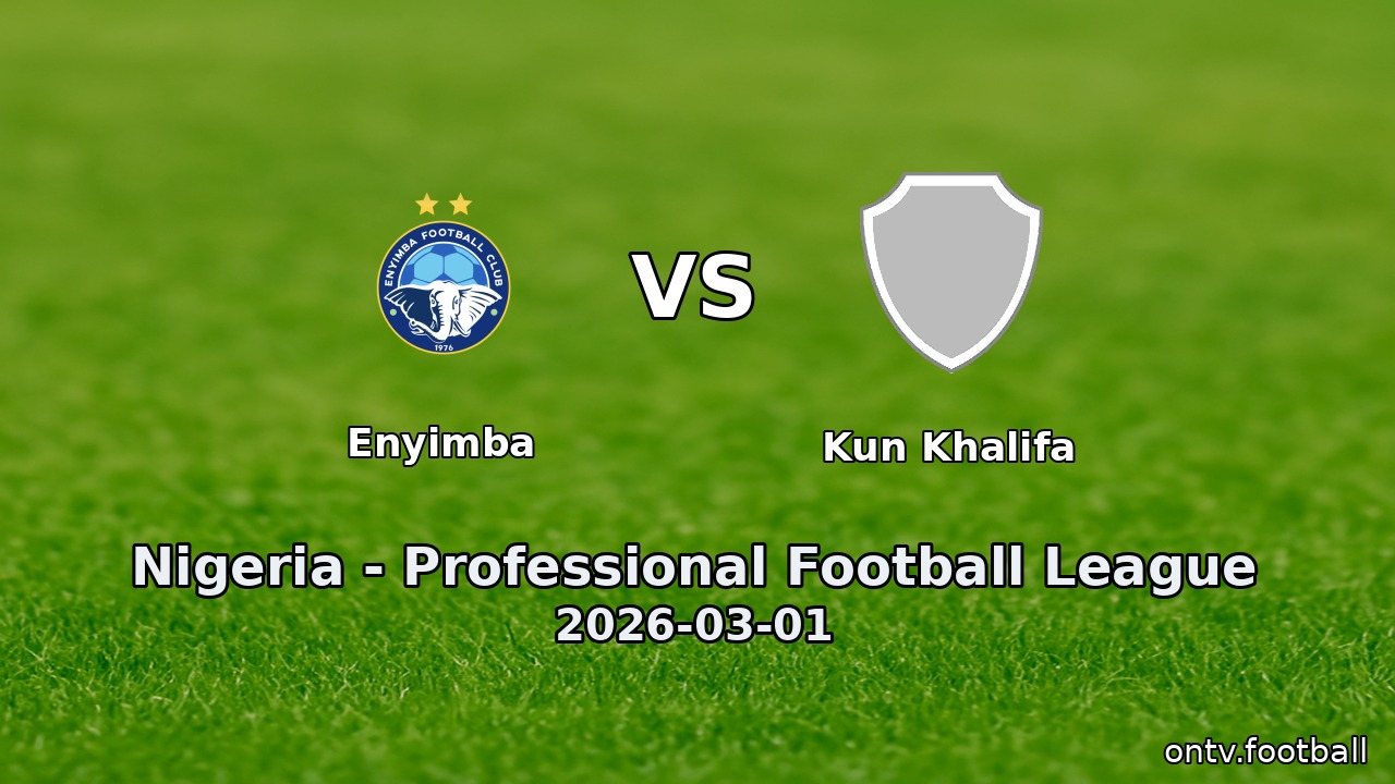 Enyimba vs Kun Khalifa