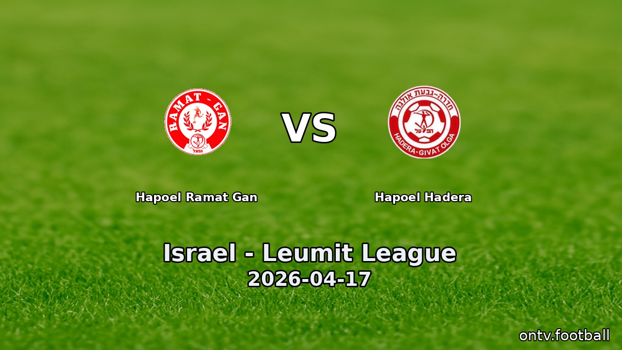 Hapoel Ramat Gan vs Hapoel Hadera
