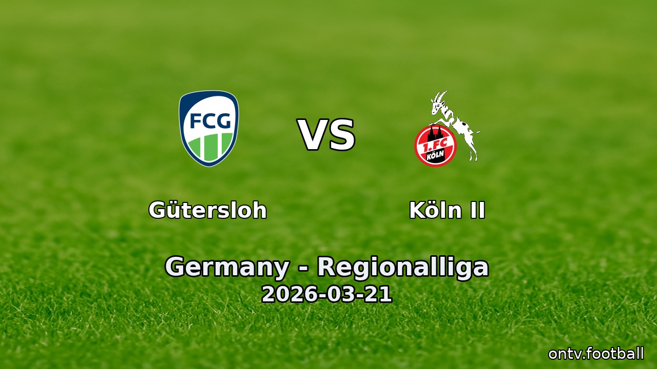 Gütersloh vs Köln II
