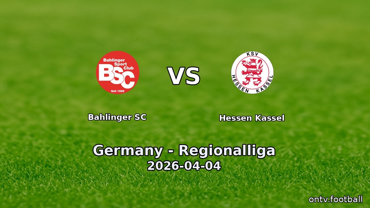 Bahlinger SC vs Hessen Kassel