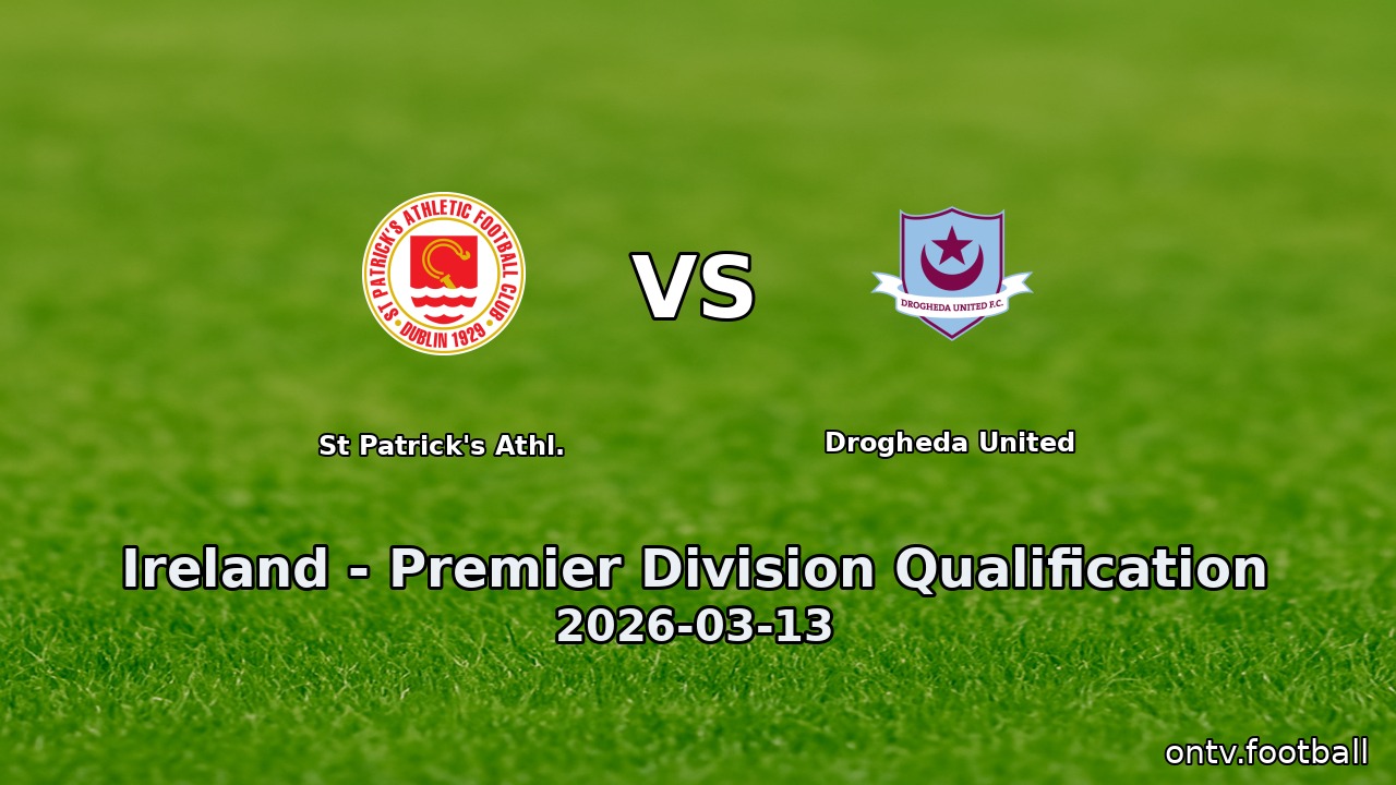 St Patrick's Athl. vs Drogheda United