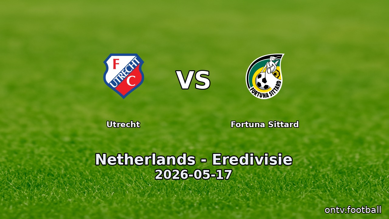 Utrecht vs Fortuna Sittard