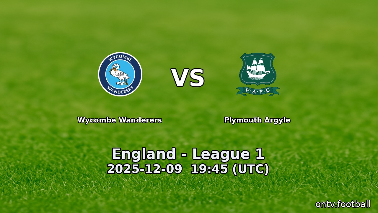 Wycombe Wanderers vs Plymouth Argyle