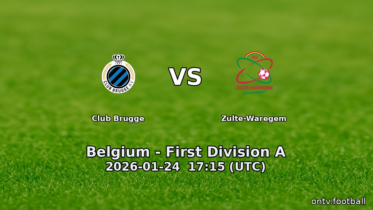 Club Brugge vs Zulte-Waregem