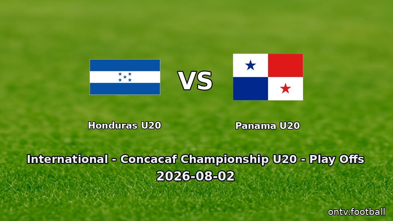 Honduras U20 vs Panama U20