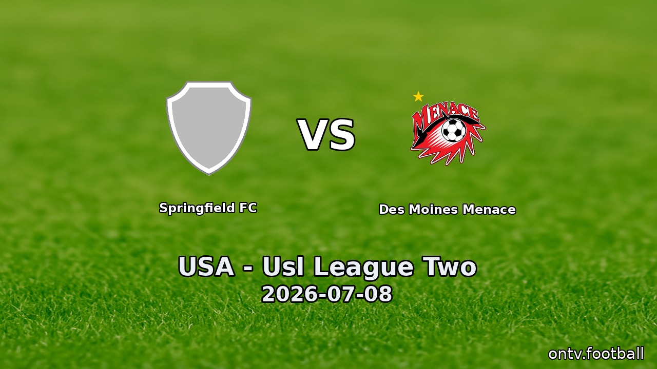 Springfield FC vs Des Moines Menace