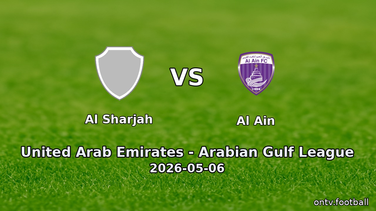 Al Sharjah vs Al Ain