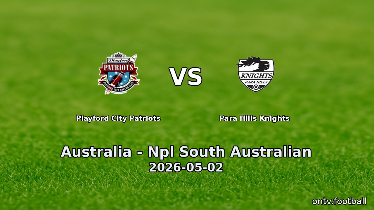 Playford City Patriots vs Para Hills Knights