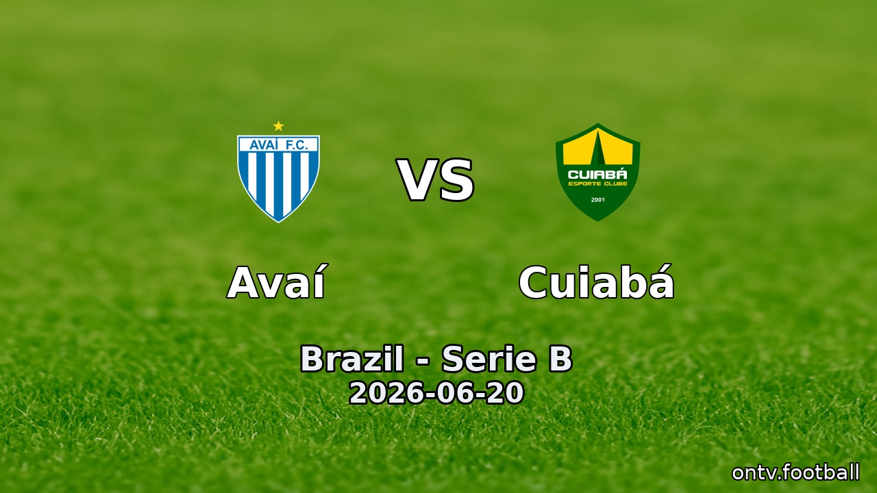 Avaí vs Cuiabá