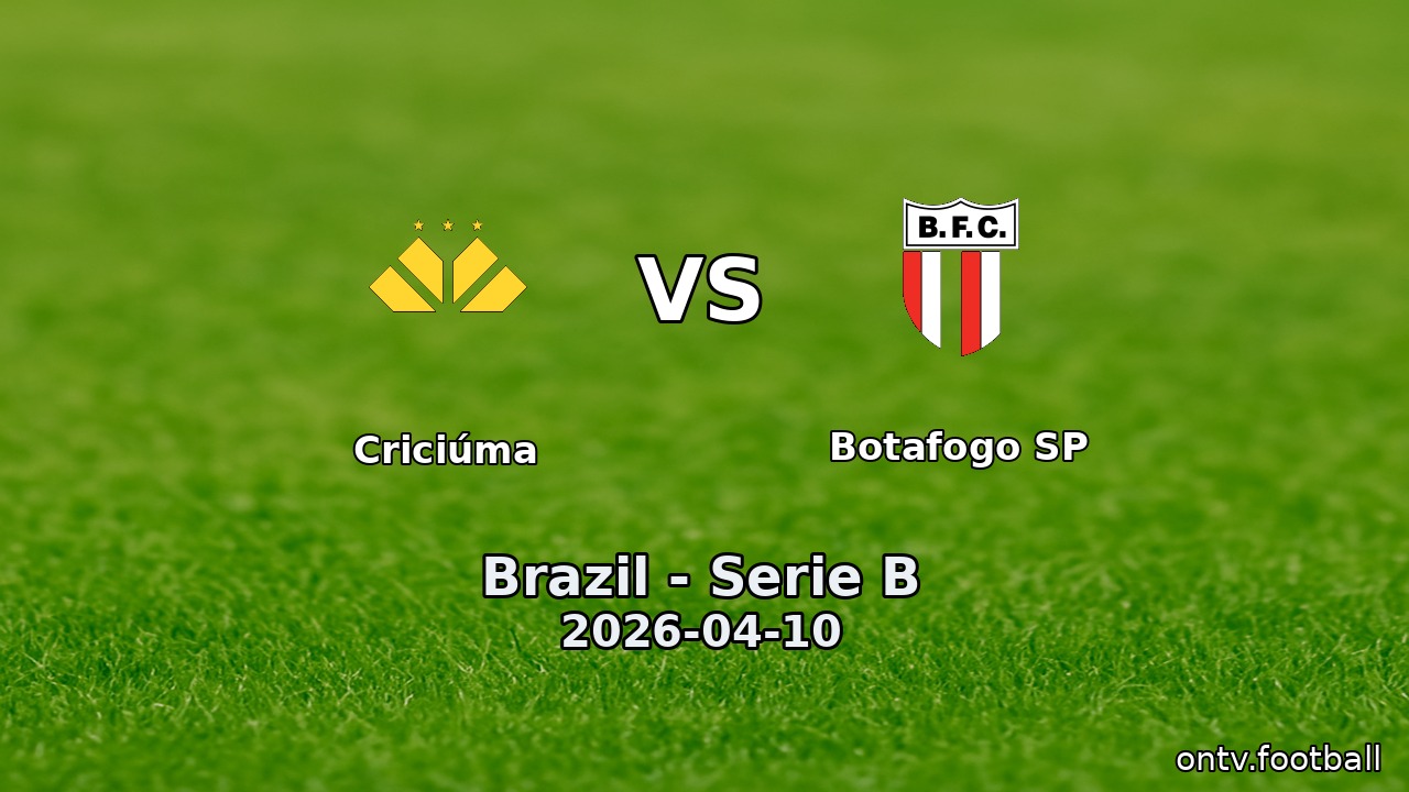 Criciúma vs Botafogo SP