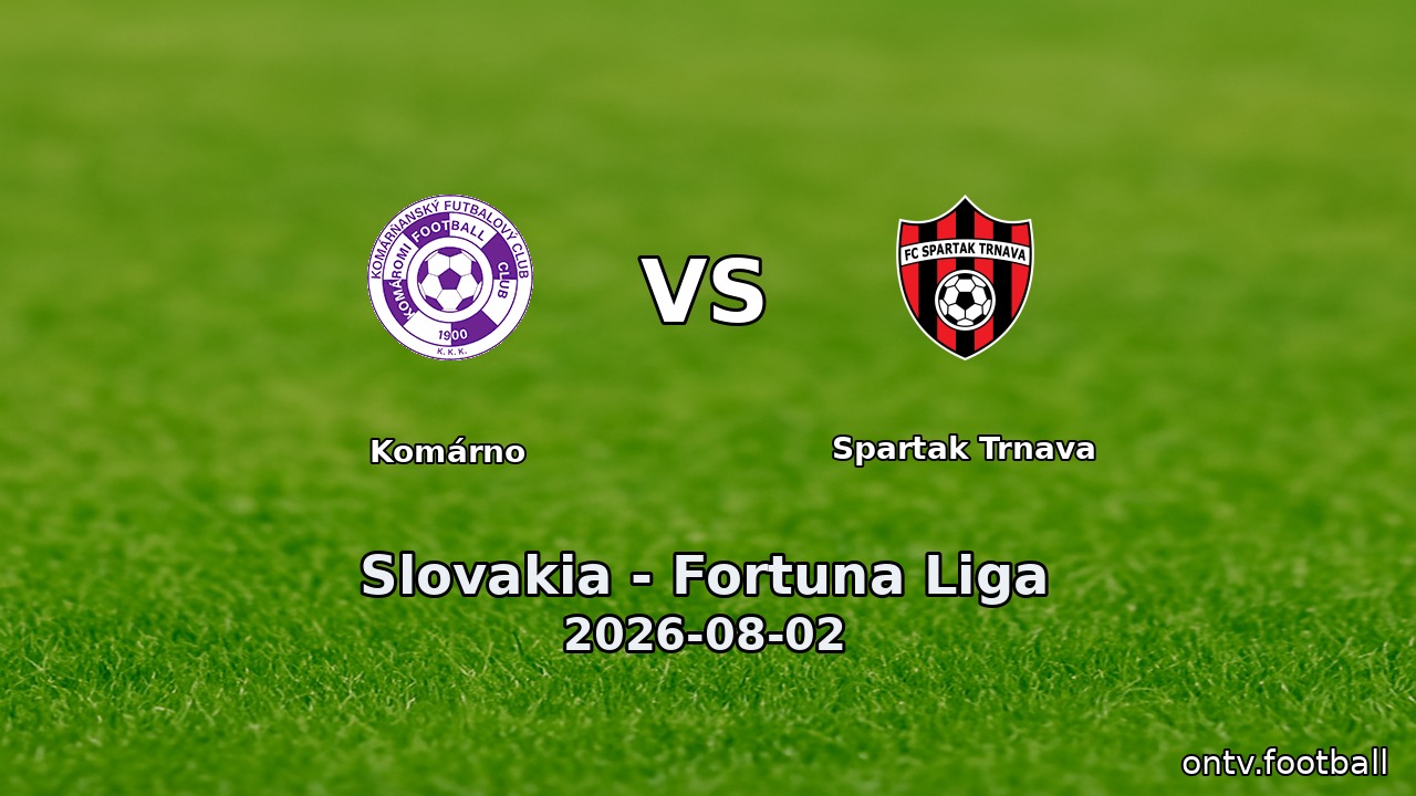 Komárno vs Spartak Trnava