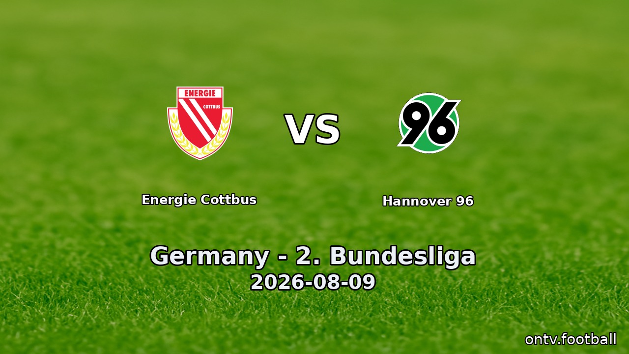 Energie Cottbus vs Hannover 96