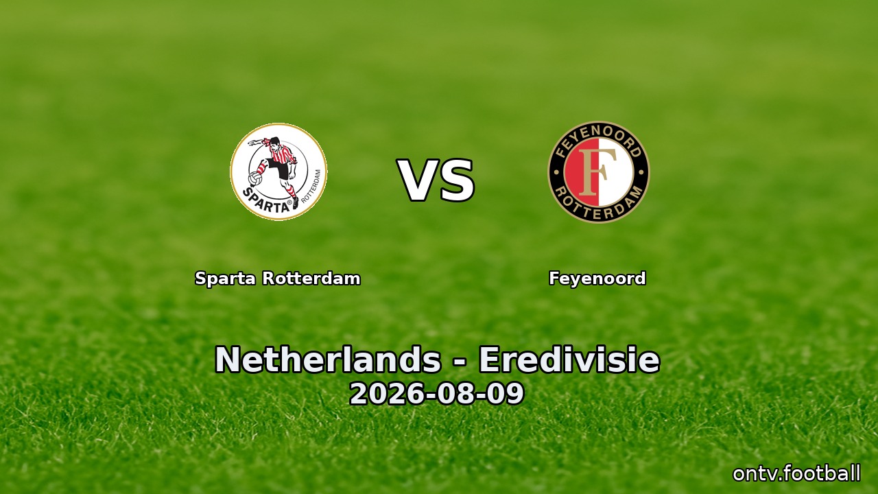 Sparta Rotterdam vs Feyenoord