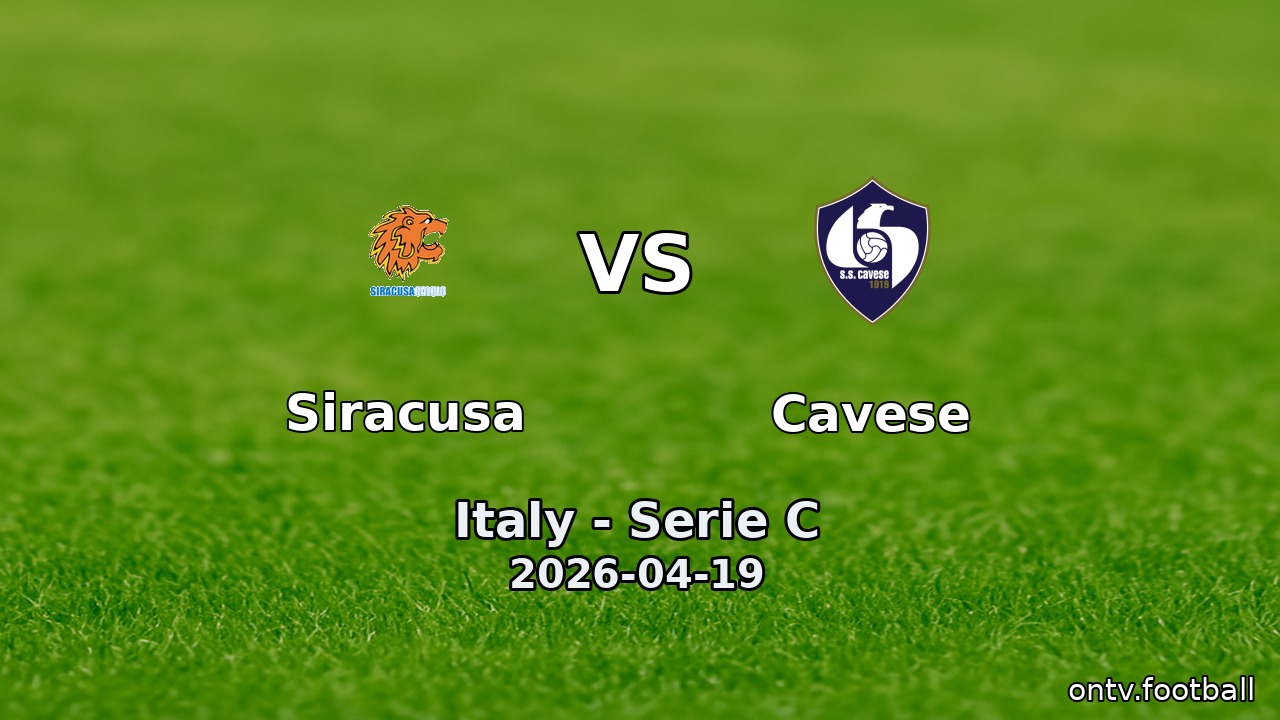 Siracusa vs Cavese