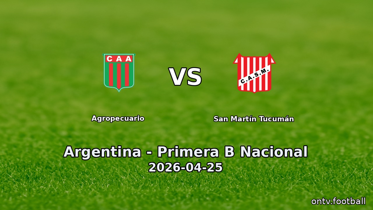 Agropecuario vs San Martín Tucumán