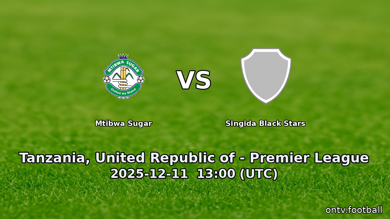 Mtibwa Sugar vs Singida Black Stars