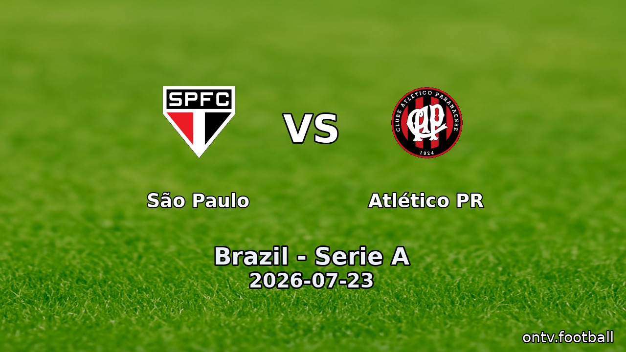 São Paulo vs Atlético PR