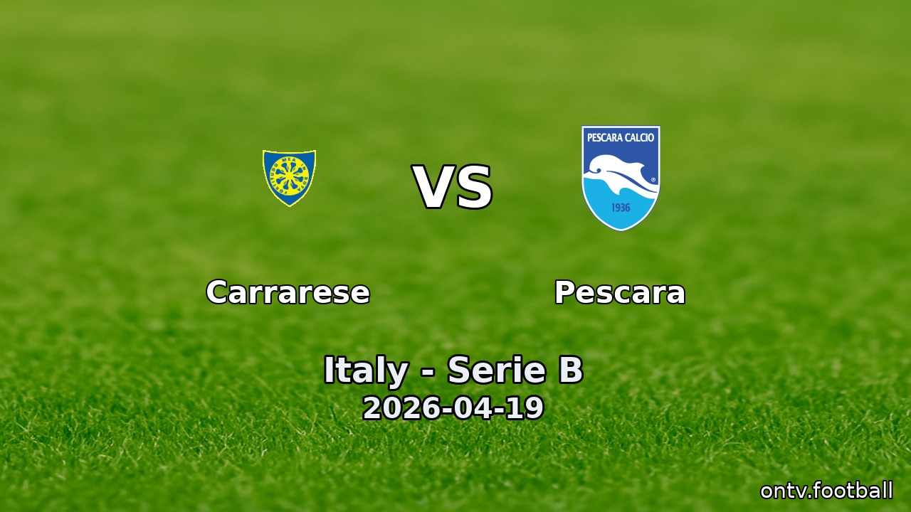 Carrarese vs Pescara