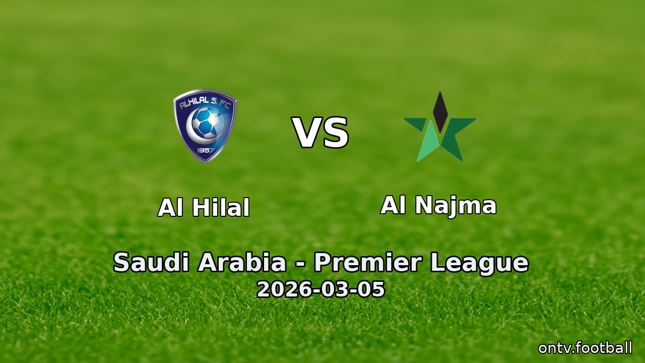 Al Hilal vs Al Najma