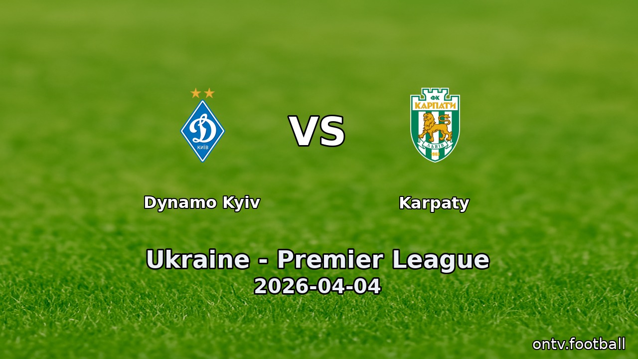 Dynamo Kyiv vs Karpaty