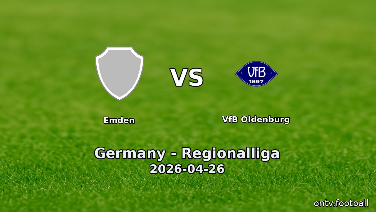Emden vs VfB Oldenburg