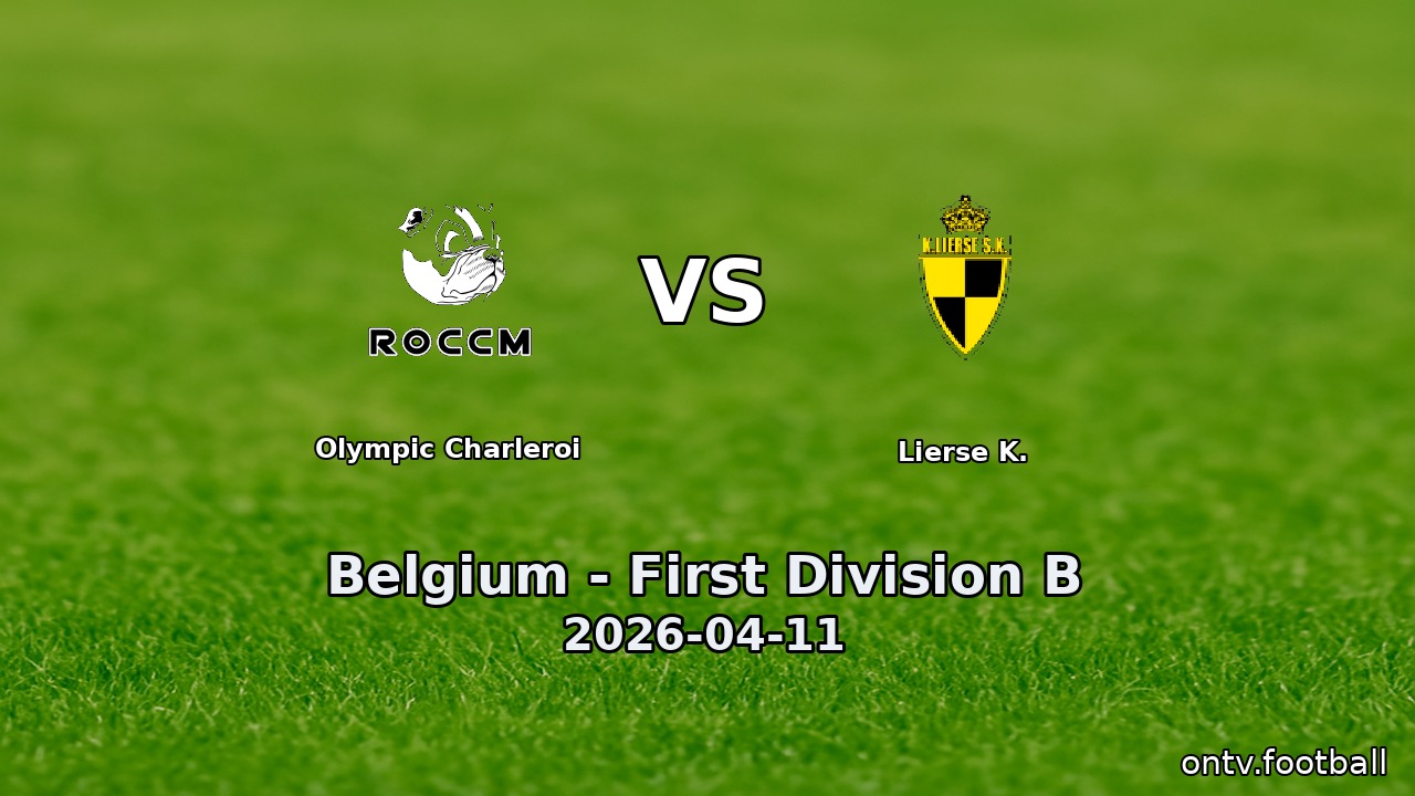 Olympic Charleroi vs Lierse K.