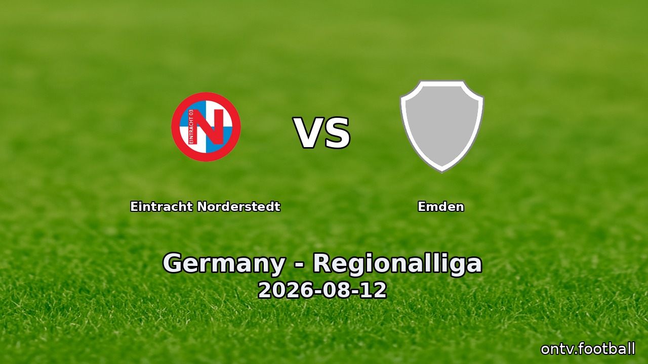 Eintracht Norderstedt vs Emden