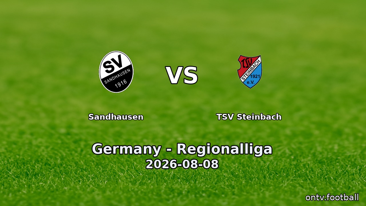 Sandhausen vs TSV Steinbach