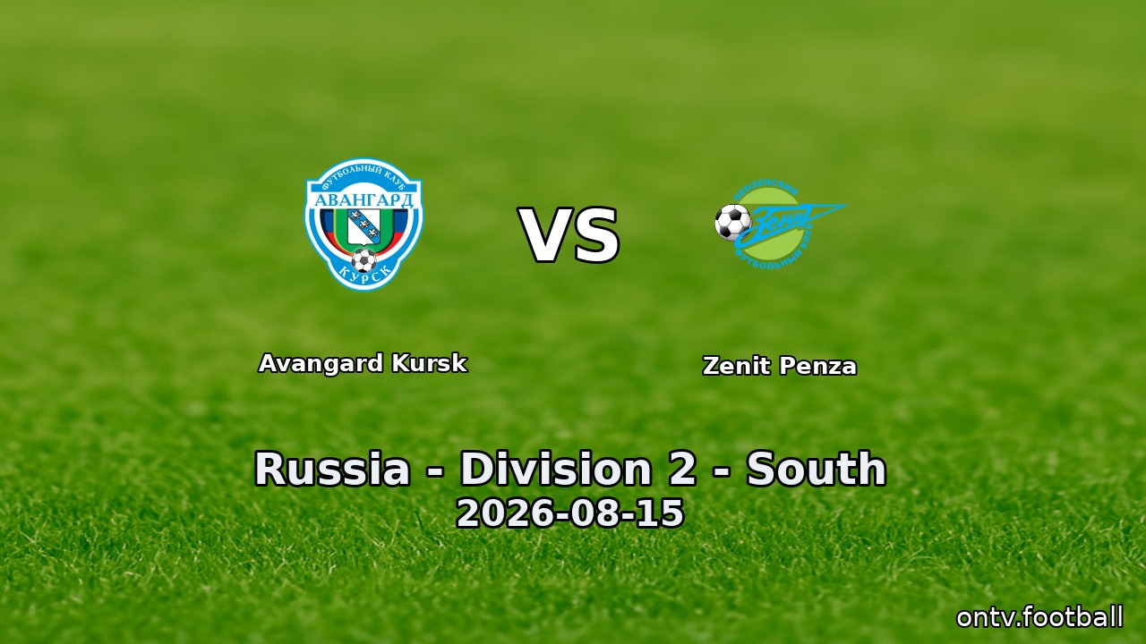 Avangard Kursk vs Zenit Penza