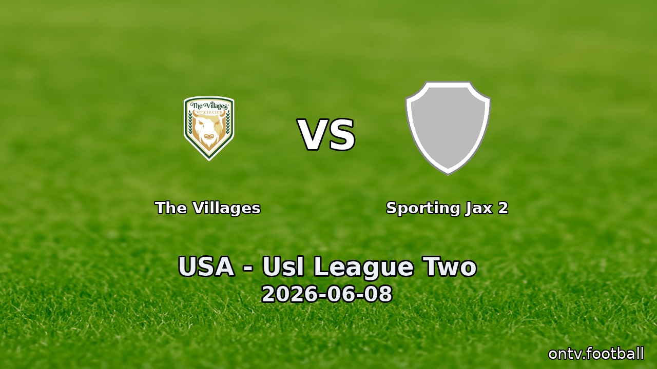 The Villages vs Sporting Jax 2