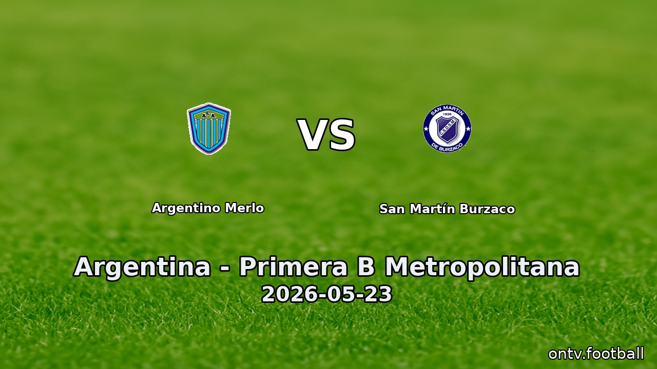 Argentino Merlo vs San Martín Burzaco