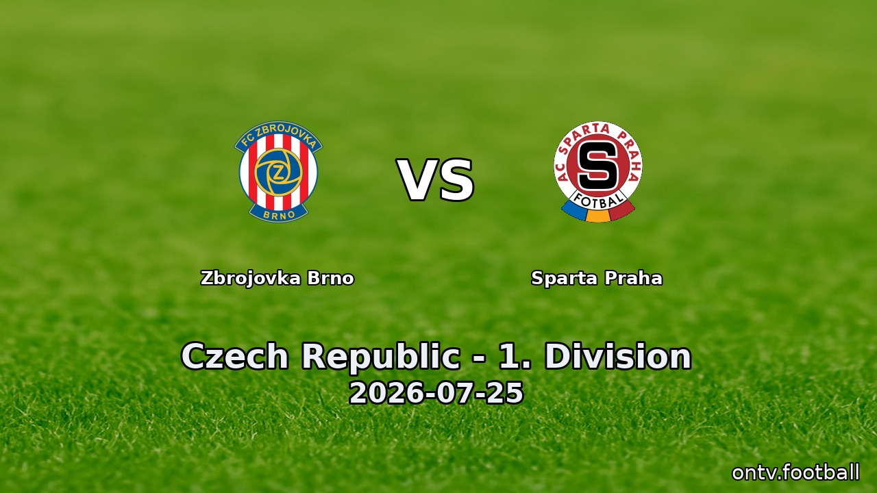 Zbrojovka Brno vs Sparta Praha