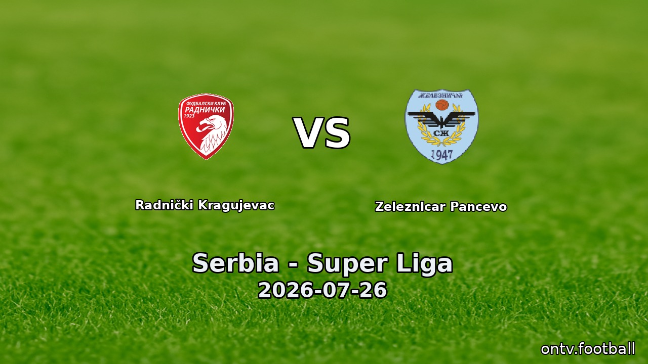 Radnički Kragujevac vs Zeleznicar Pancevo