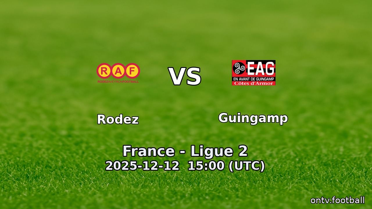 Rodez vs Guingamp
