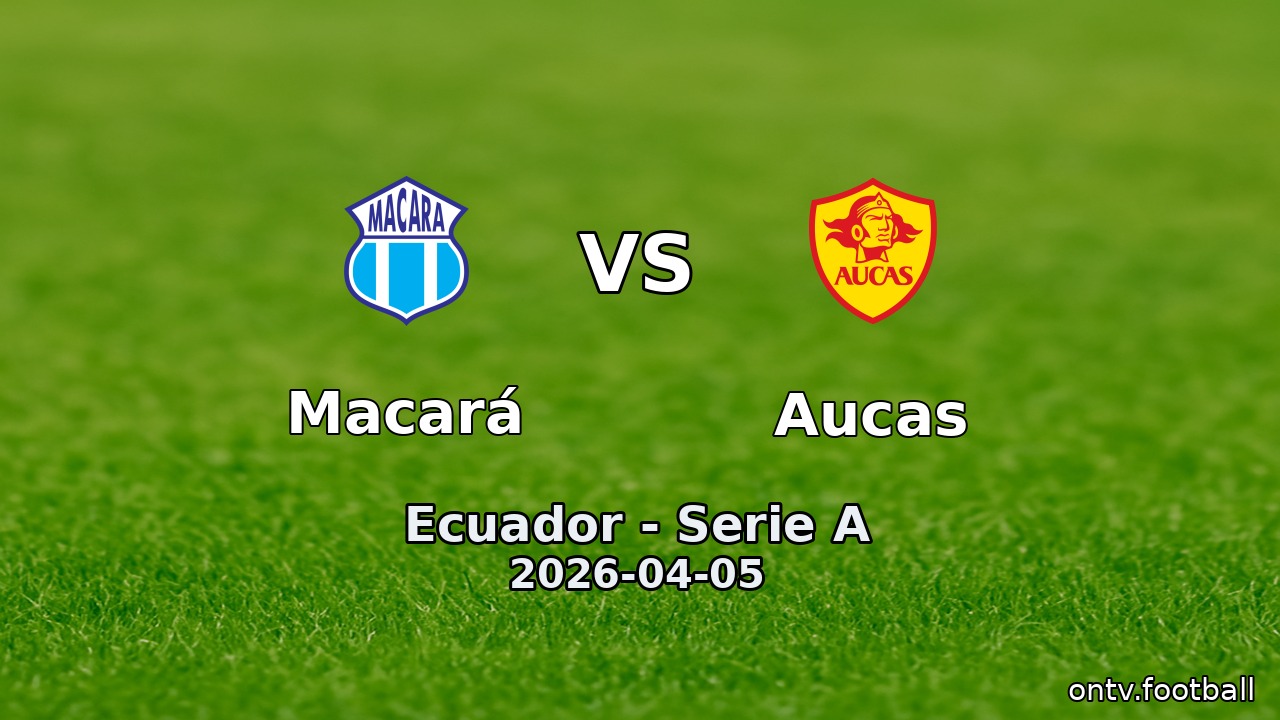 Macará vs Aucas