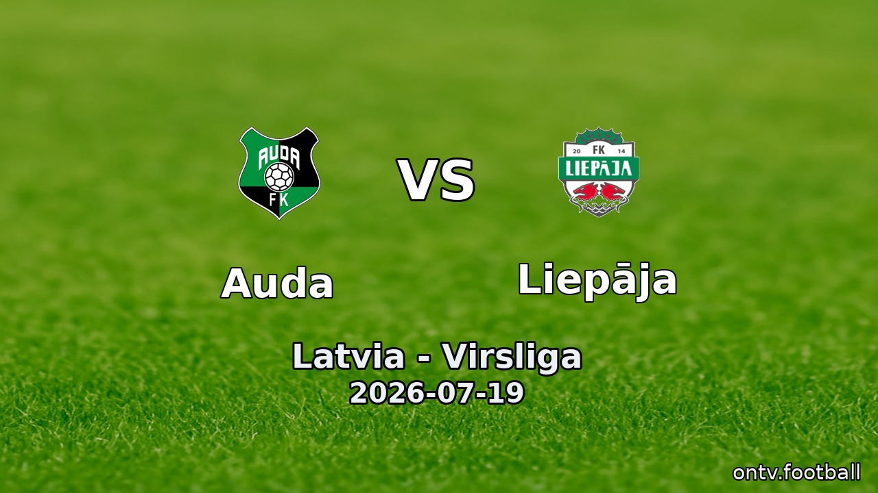 Auda vs Liepāja