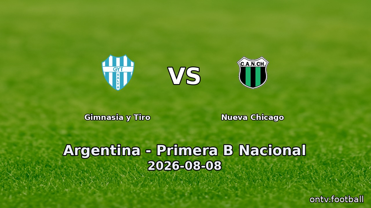 Gimnasia y Tiro vs Nueva Chicago
