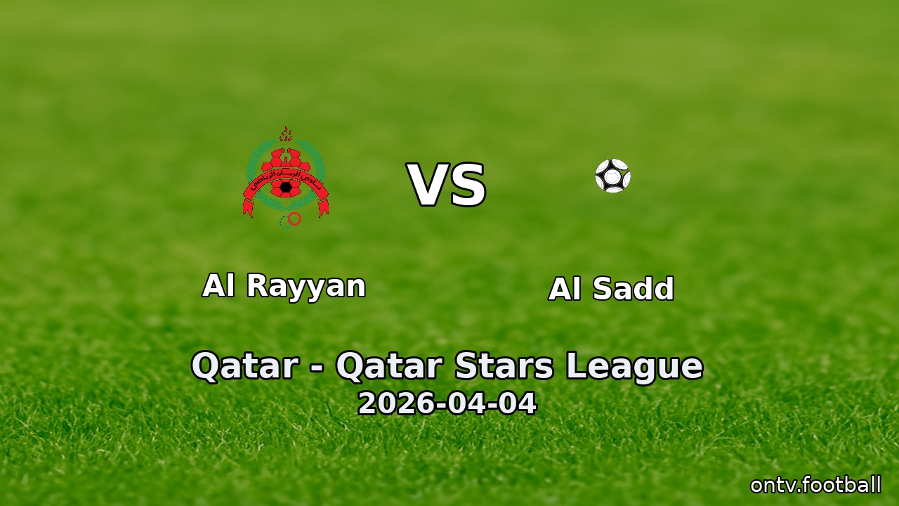 Al Rayyan vs Al Sadd