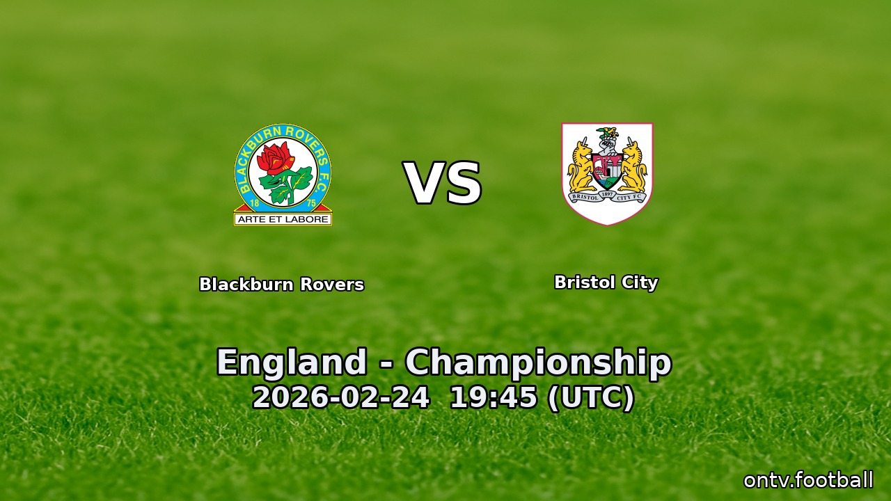 Blackburn Rovers vs Bristol City