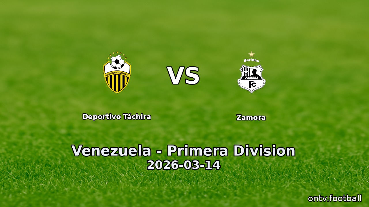 Deportivo Táchira vs Zamora