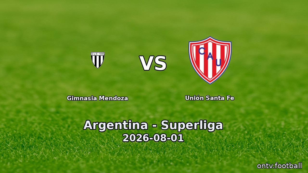 Gimnasia Mendoza vs Unión Santa Fe