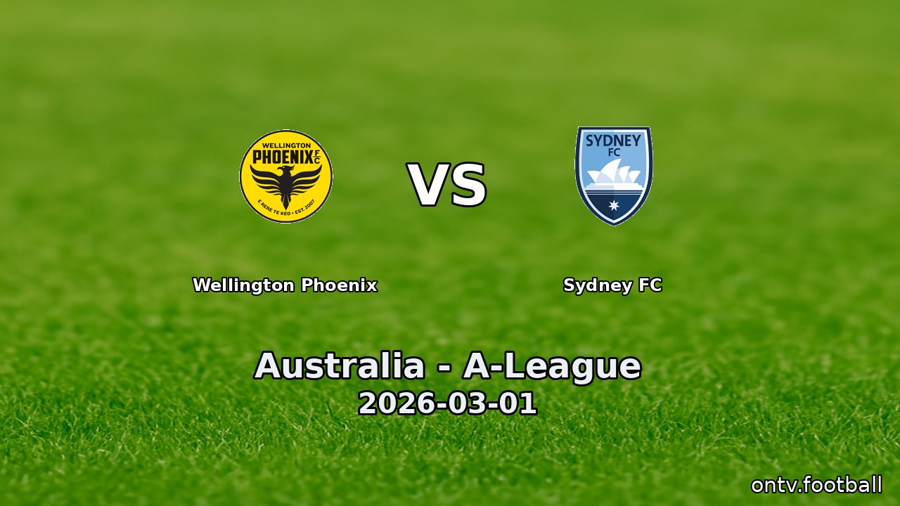 Wellington Phoenix vs Sydney FC