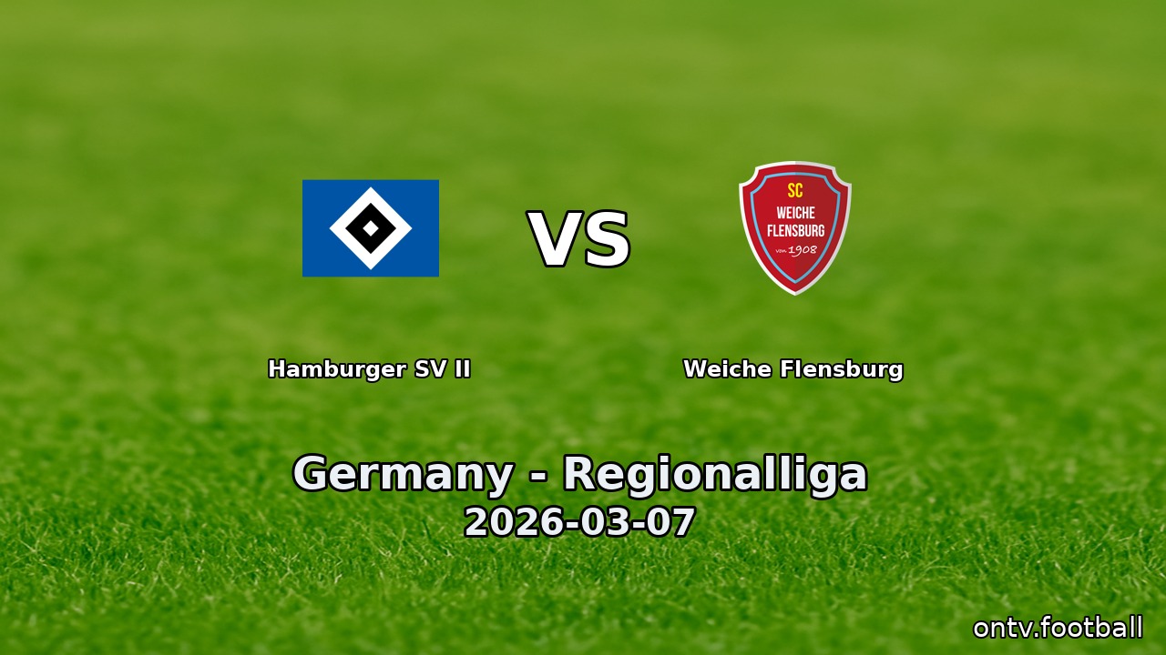 Hamburger SV II vs Weiche Flensburg