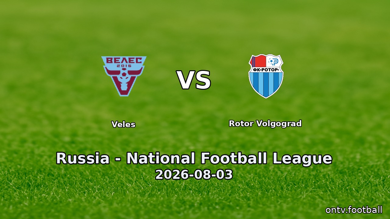 Veles vs Rotor Volgograd