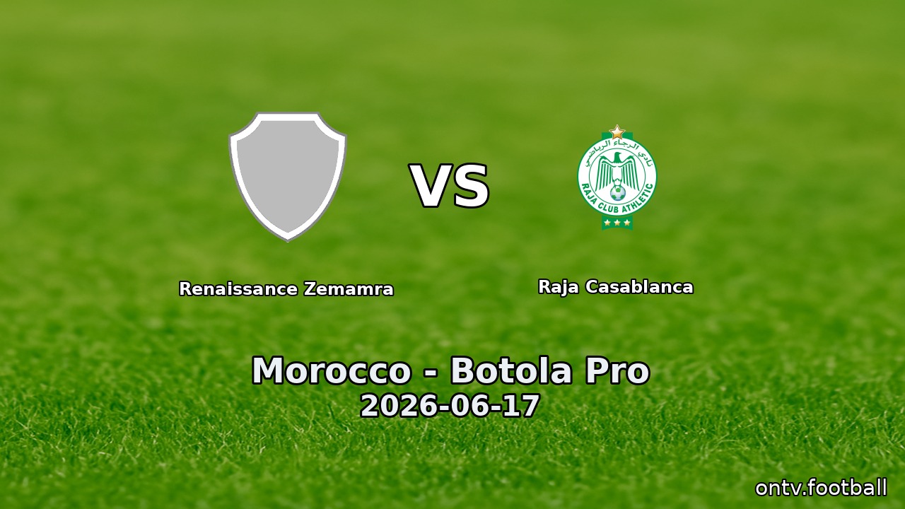 Renaissance Zemamra vs Raja Casablanca