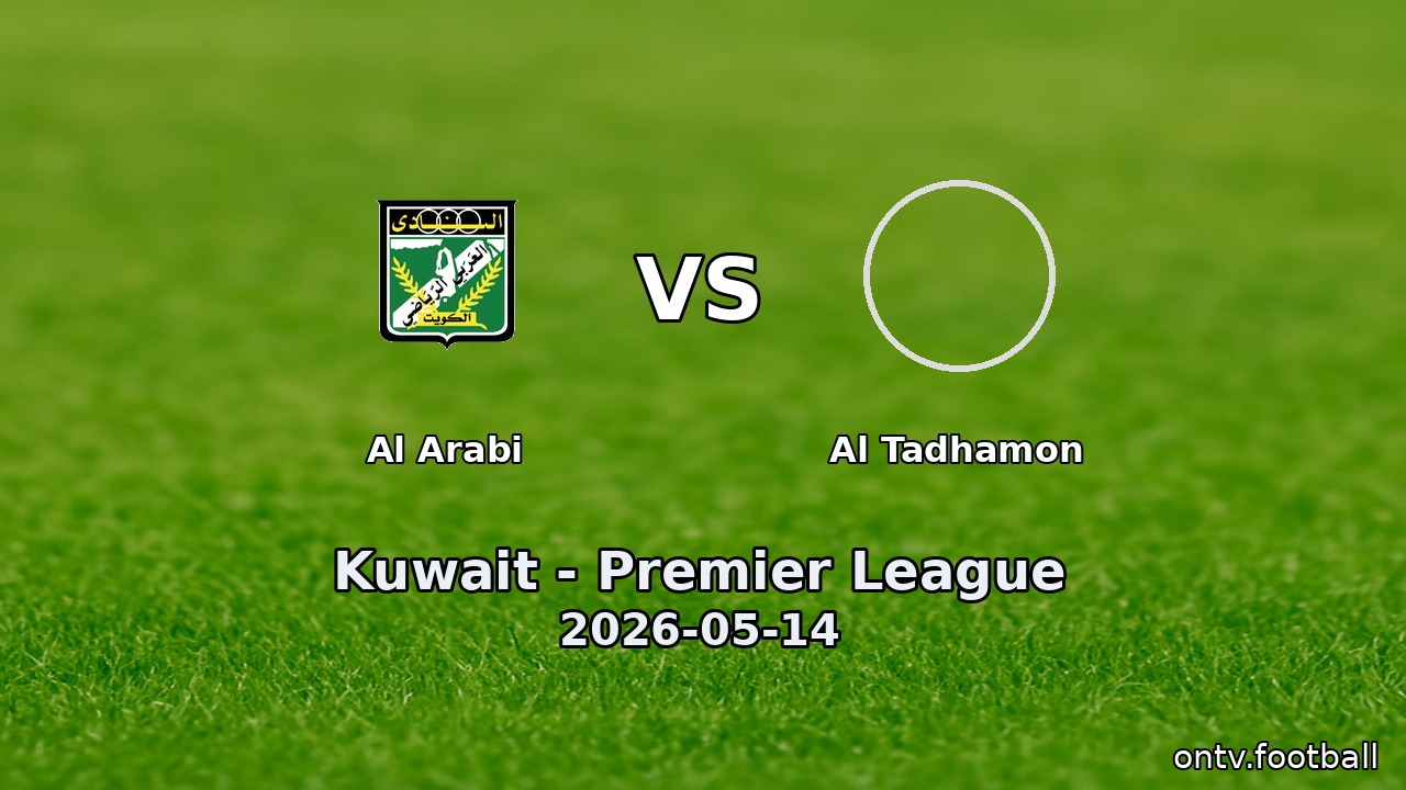 Al Arabi vs Al Tadhamon