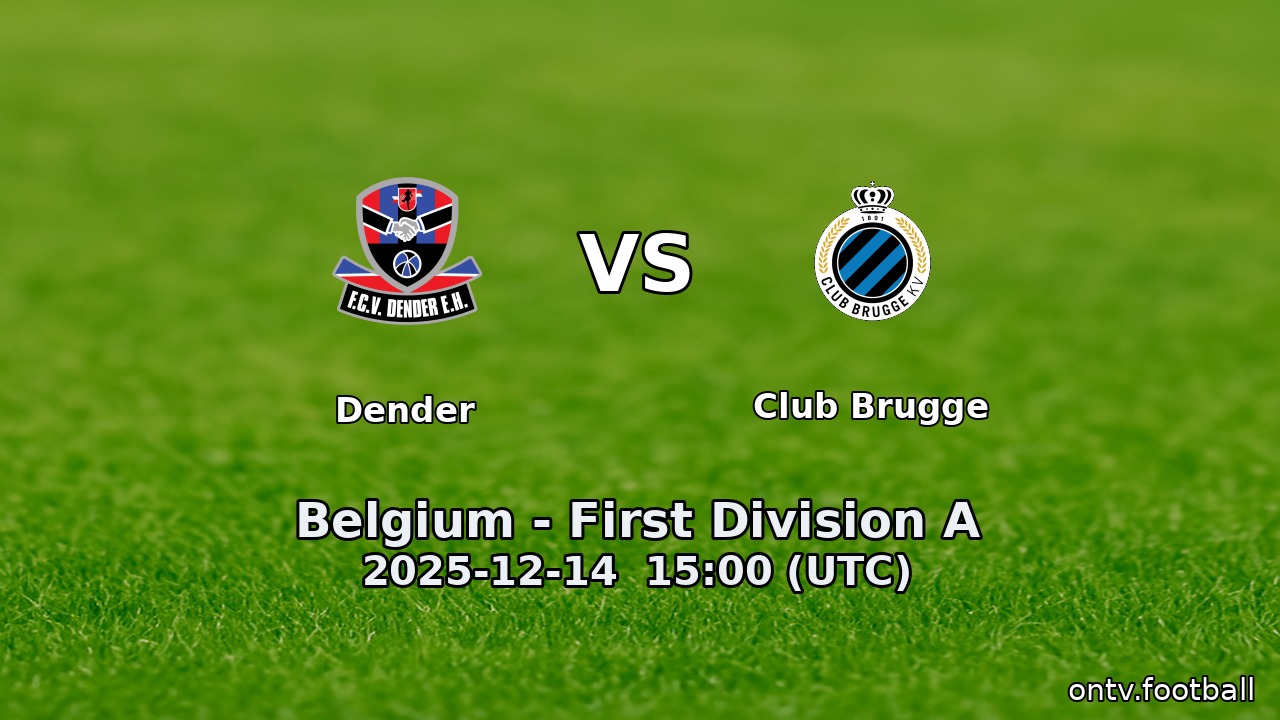 Dender vs Club Brugge