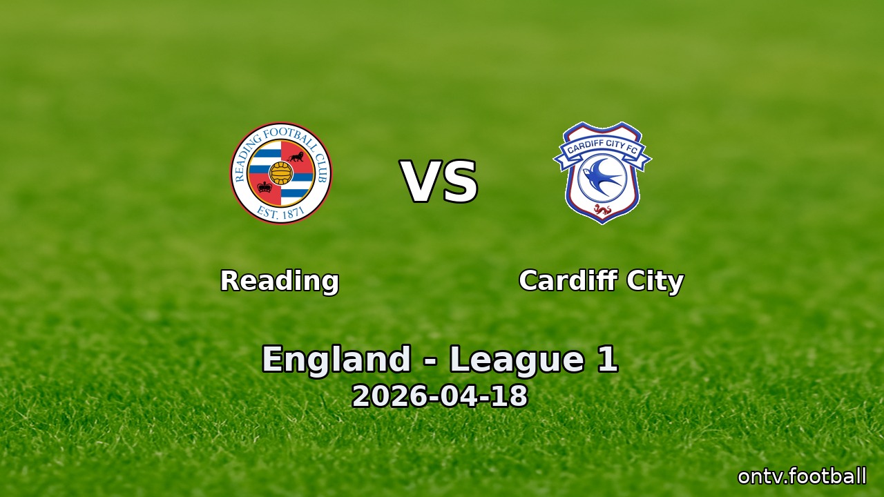 Reading vs Cardiff City