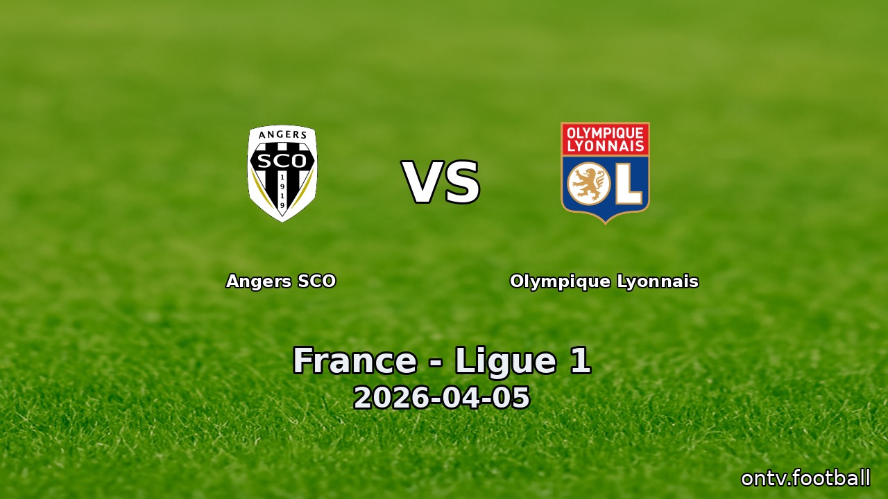 Angers SCO vs Olympique Lyonnais